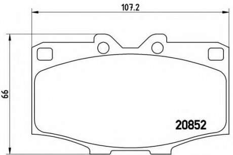 Гальмівні колодки дискові BREMBO P83006 (фото 1)