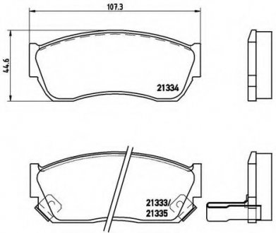 Тормозные колодки дисковые BREMBO P79005 (фото 1)