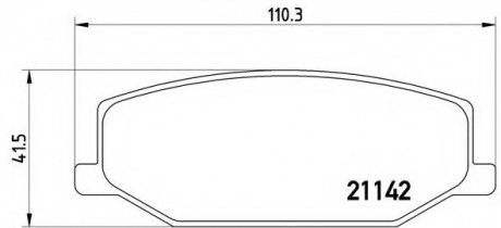 Тормозные колодки дисковые BREMBO P79001 (фото 1)