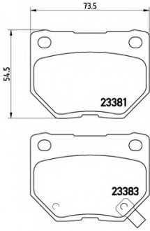 Тормозные колодки дисковые BREMBO P78016 (фото 1)