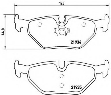 Гальмівні колодки дискові BREMBO P71006 (фото 1)