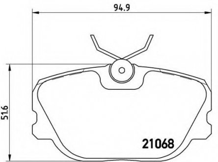 Гальмівні колодки дискові BREMBO P71004 (фото 1)