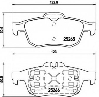 Гальмівні колодки дискові BREMBO P68057 (фото 1)