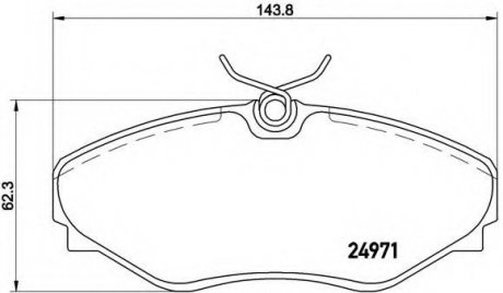 Тормозные колодки дисковые BREMBO P68055 (фото 1)