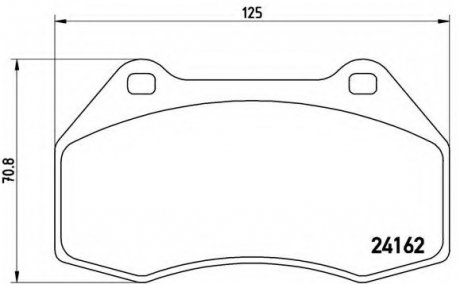 Тормозные колодки дисковые BREMBO P68036 (фото 1)