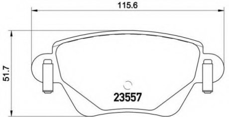 Гальмівні колодки дискові BREMBO P68028 (фото 1)