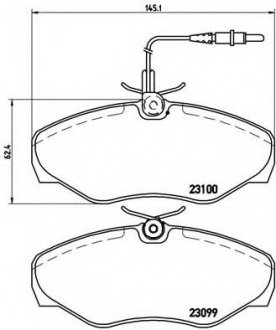 Гальмівні колодки дискові BREMBO P68026 (фото 1)