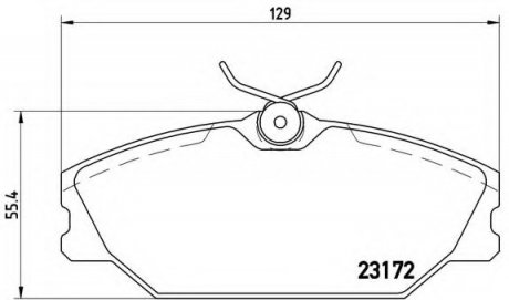 Тормозные колодки дисковые BREMBO P68027 (фото 1)