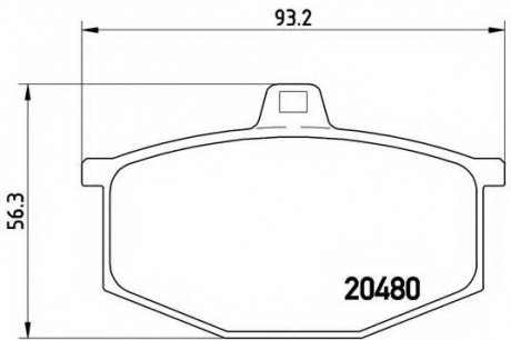 Гальмівні колодки дискові BREMBO P68005 (фото 1)