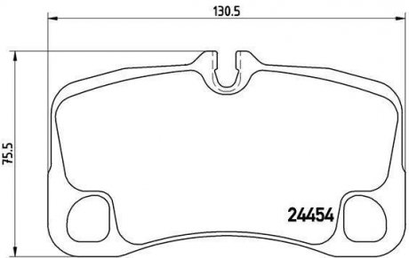 Тормозные колодки дисковые BREMBO P65022 (фото 1)