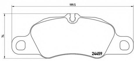 Тормозные колодки дисковые BREMBO P65019 (фото 1)