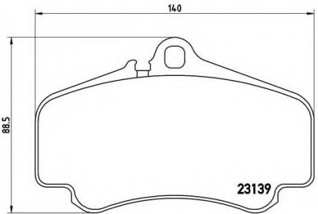 Тормозные колодки дисковые BREMBO P65011 (фото 1)