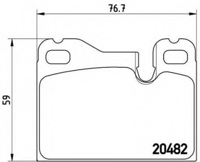 Гальмівні колодки дискові BREMBO P65003 (фото 1)