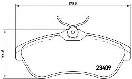 Гальмівні колодки дискові BREMBO P61075 (фото 1)