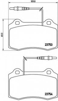 Тормозные колодки дисковые BREMBO P61064 (фото 1)