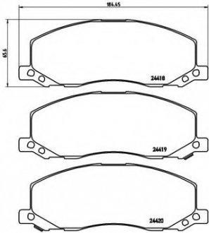 Гальмівні колодки дискові BREMBO P59058 (фото 1)