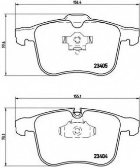 Тормозные колодки дисковые BREMBO P59049 (фото 1)