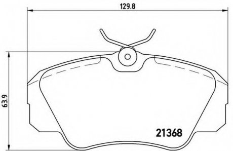 Тормозные колодки дисковые BREMBO P59016 (фото 1)