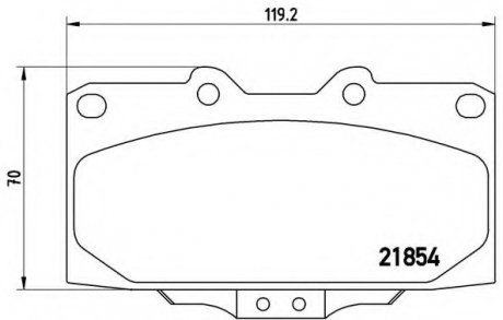 Тормозные колодки дисковые BREMBO P56034 (фото 1)