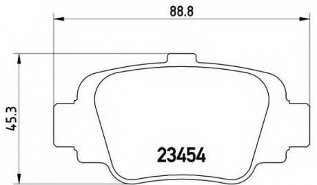 Тормозные колодки дисковые BREMBO P56032 (фото 1)