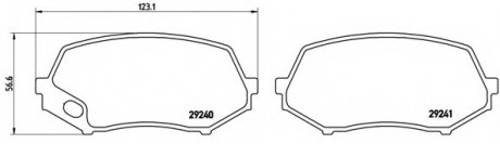 Гальмівні колодки дискові BREMBO P54044 (фото 1)