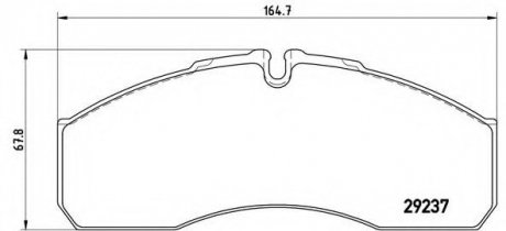 Тормозные колодки дисковые BREMBO P50083 (фото 1)
