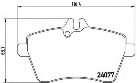 Гальмівні колодки дискові BREMBO P50054 (фото 1)