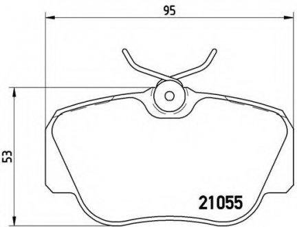 Гальмівні колодки дискові BREMBO P50011 (фото 1)