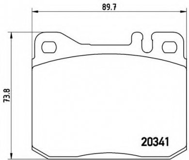 Гальмівні колодки дискові BREMBO P50004 (фото 1)