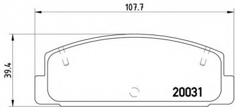 Гальмівні колодки дискові BREMBO P49037 (фото 1)