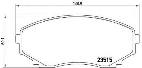 Тормозные колодки дисковые BREMBO P49028 (фото 1)