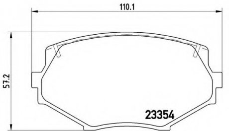 Гальмівні колодки дискові BREMBO P49020 (фото 1)