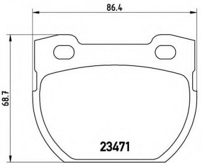 Гальмівні колодки дискові BREMBO P44007 (фото 1)