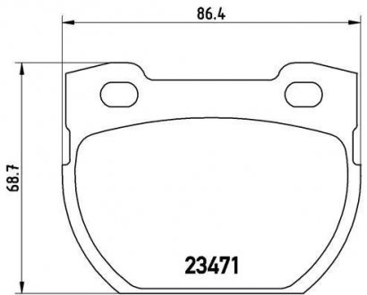 Тормозные колодки дисковые BREMBO P44006 (фото 1)