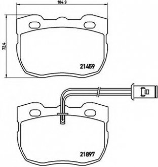 Гальмівні колодки дискові BREMBO P44004 (фото 1)