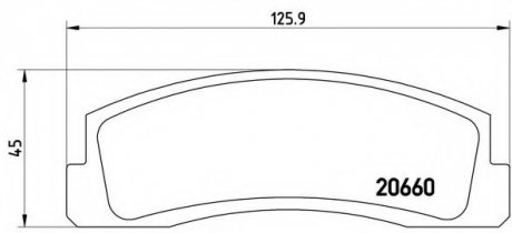 Гальмівні колодки дискові BREMBO P41002 (фото 1)