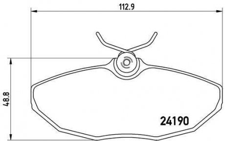 Гальмівні колодки дискові BREMBO P36015 (фото 1)