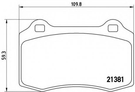 Тормозные колодки дисковые BREMBO P24073 (фото 1)