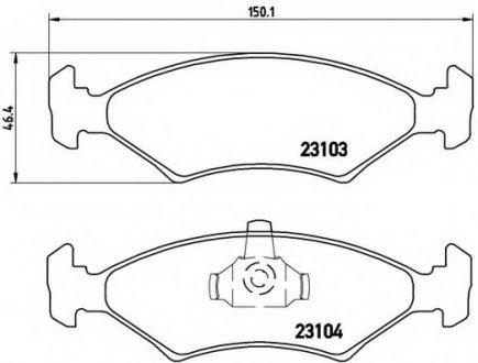 Гальмівні колодки дискові BREMBO P24043 (фото 1)