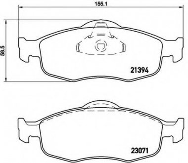 Гальмівні колодки дискові BREMBO P24037 (фото 1)