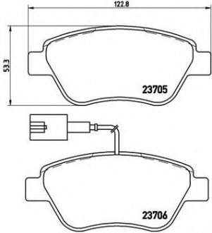 Гальмівні колодки дискові BREMBO P23141 (фото 1)