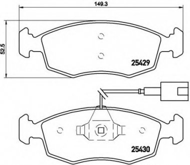 Тормозные колодки дисковые BREMBO P23138 (фото 1)