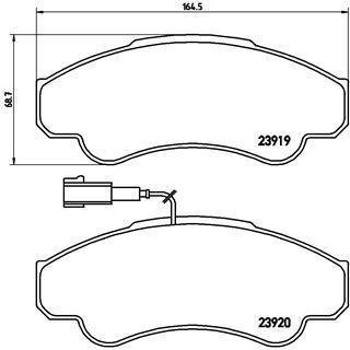 Тормозные колодки дисковые BREMBO P23092 (фото 1)