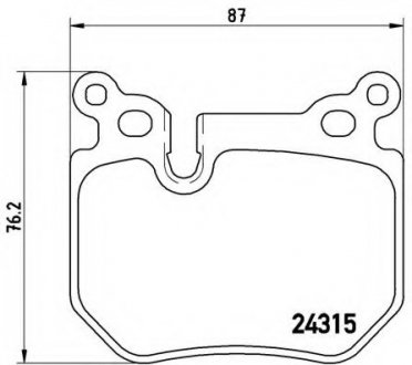 Гальмівні колодки дискові BREMBO P06059 (фото 1)