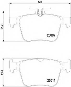 Тормозные колодки дисковые BREMBO P85124 (фото 1)