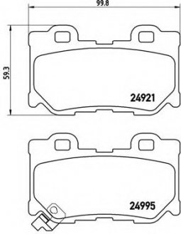 Гальмівні колодки дискові BREMBO P56095 (фото 1)