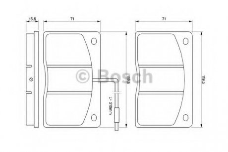 Тормозные колодки дисковые Bosch 0986460932 (фото 1)