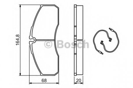 Тормозные колодки дисковые Bosch 0986494273 (фото 1)