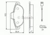 Гальмівні колодки дискові FIAT/FORD/LANCIA 500/Panda/Punto/Ka \'\'F \'\'07>> Bosch 0986494115 (фото 8)