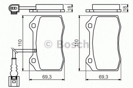 Гальмівні колодки дискові Bosch 0986494367 (фото 1)